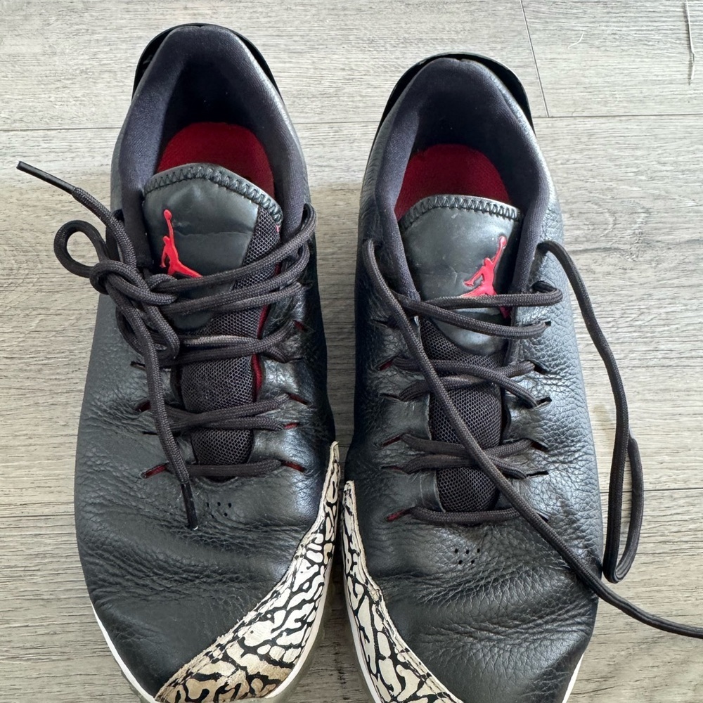 Nike Golf Air Jordan ADG Masters golf shoes in black and cement grey Men’s 8.5
